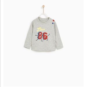 Zara Baby Boy “86” T shirt. Size 12-18M